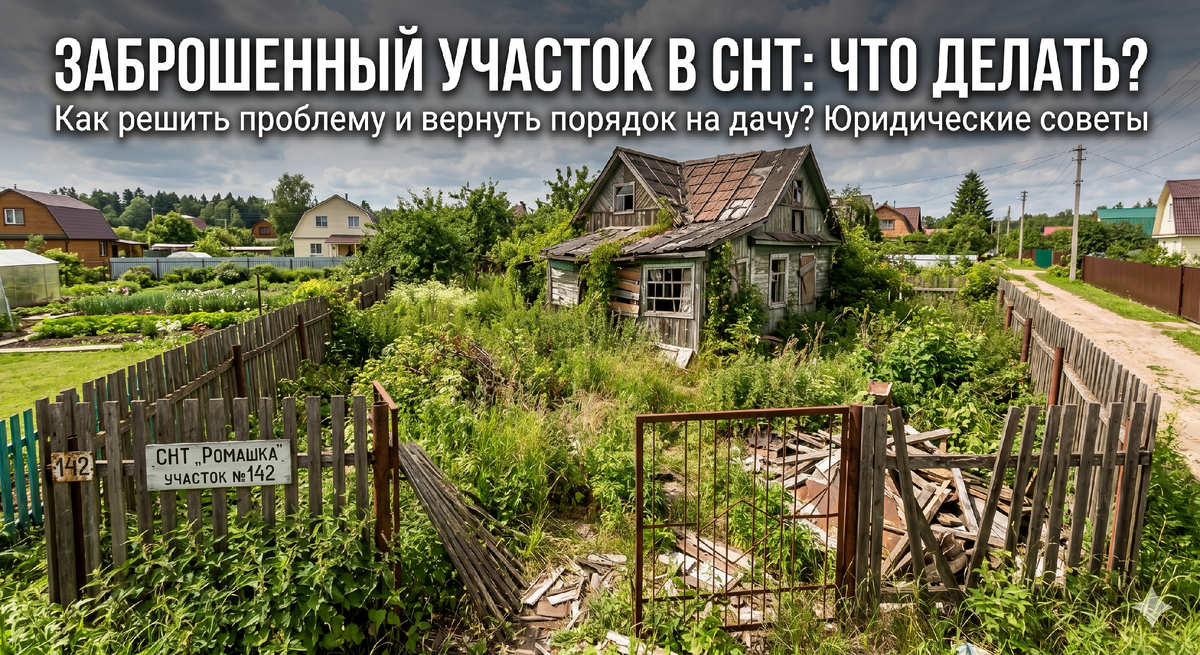 Соседский участок зарос бурьяном, а взносы не платят: как найти управу на заброшенную дачу в СНТ?